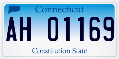 CT license plate AH01169