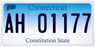 CT license plate AH01177