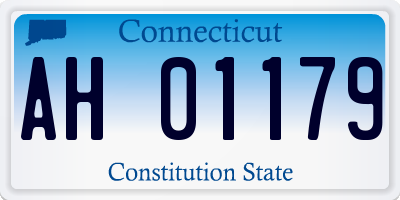 CT license plate AH01179