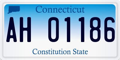 CT license plate AH01186