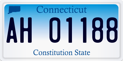 CT license plate AH01188