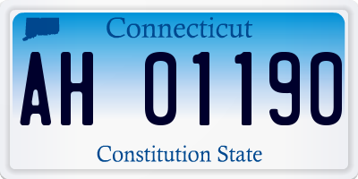 CT license plate AH01190