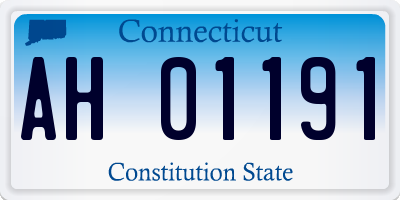 CT license plate AH01191