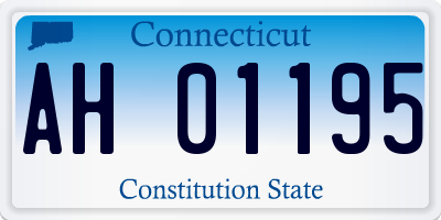 CT license plate AH01195