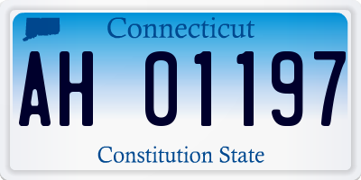 CT license plate AH01197