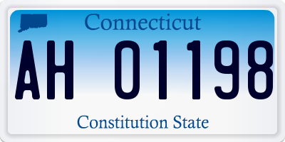 CT license plate AH01198