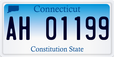 CT license plate AH01199