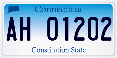 CT license plate AH01202