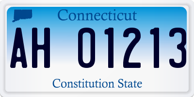 CT license plate AH01213