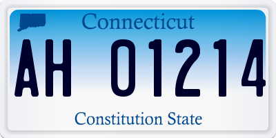 CT license plate AH01214