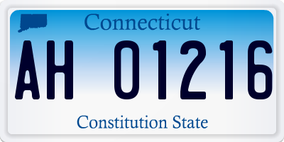 CT license plate AH01216