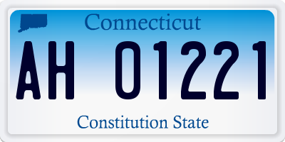 CT license plate AH01221