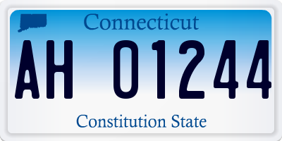 CT license plate AH01244