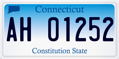 CT license plate AH01252