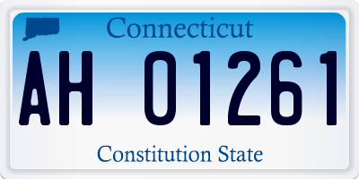 CT license plate AH01261