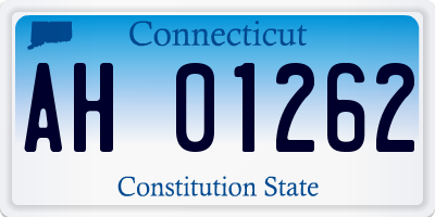 CT license plate AH01262