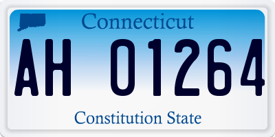 CT license plate AH01264