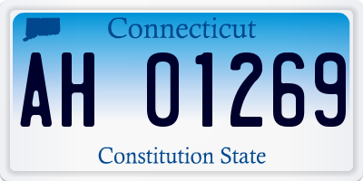 CT license plate AH01269