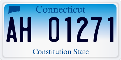CT license plate AH01271
