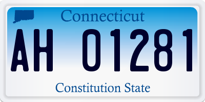 CT license plate AH01281