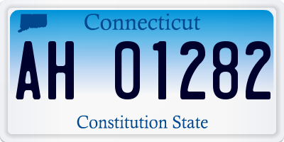 CT license plate AH01282