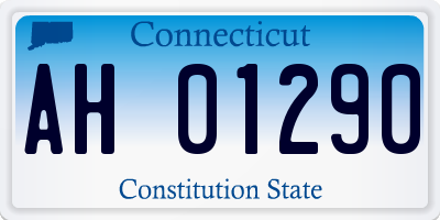 CT license plate AH01290