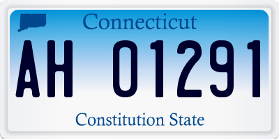 CT license plate AH01291