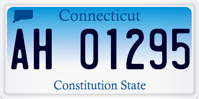 CT license plate AH01295
