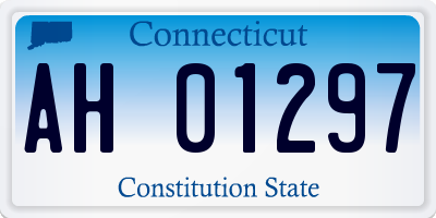 CT license plate AH01297