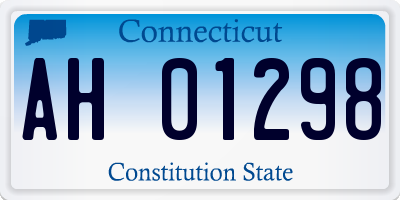 CT license plate AH01298