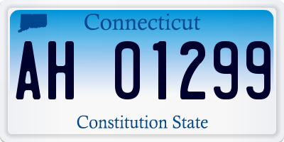 CT license plate AH01299