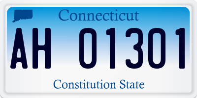 CT license plate AH01301