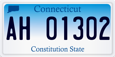 CT license plate AH01302