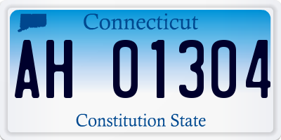 CT license plate AH01304