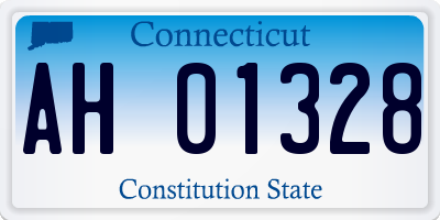 CT license plate AH01328