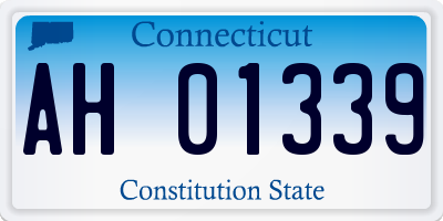 CT license plate AH01339