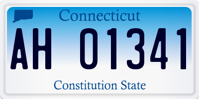 CT license plate AH01341