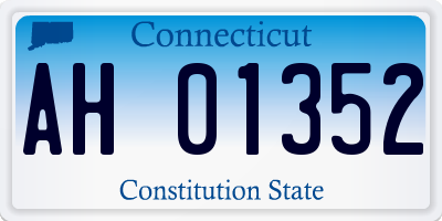 CT license plate AH01352