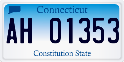 CT license plate AH01353