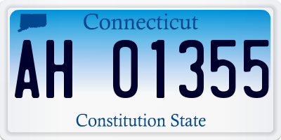 CT license plate AH01355