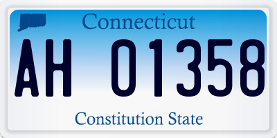 CT license plate AH01358