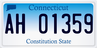 CT license plate AH01359