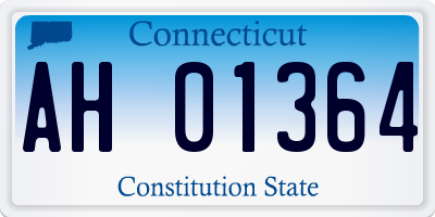 CT license plate AH01364