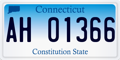 CT license plate AH01366