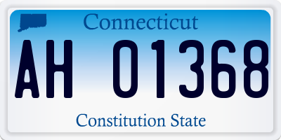 CT license plate AH01368