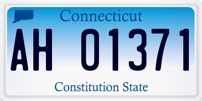 CT license plate AH01371
