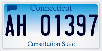 CT license plate AH01397