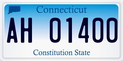 CT license plate AH01400