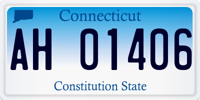CT license plate AH01406