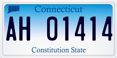 CT license plate AH01414